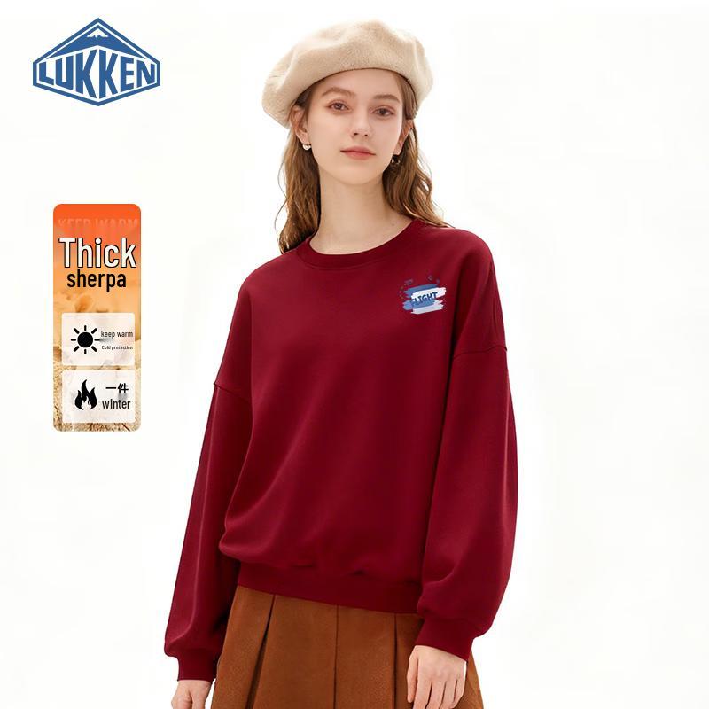 

Женский свитшот из флиса из овечьей шерсти LUKKEN с принтом в виде самолета, выполненным кистью 2XL