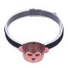 Kids Headlamp Monkey Appearance 2 Lighting Modes Battery Powered Lightweight Plastic LED Headlight for Outdoor Sports