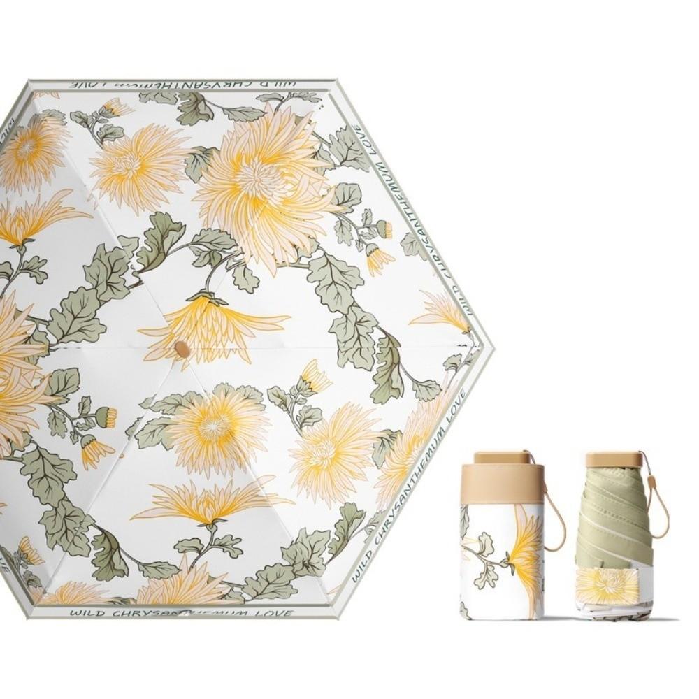 Portable Mini Sun Umbrella Sun Protection Folding Umbrellas Elegant Travel Umbrella  Travel