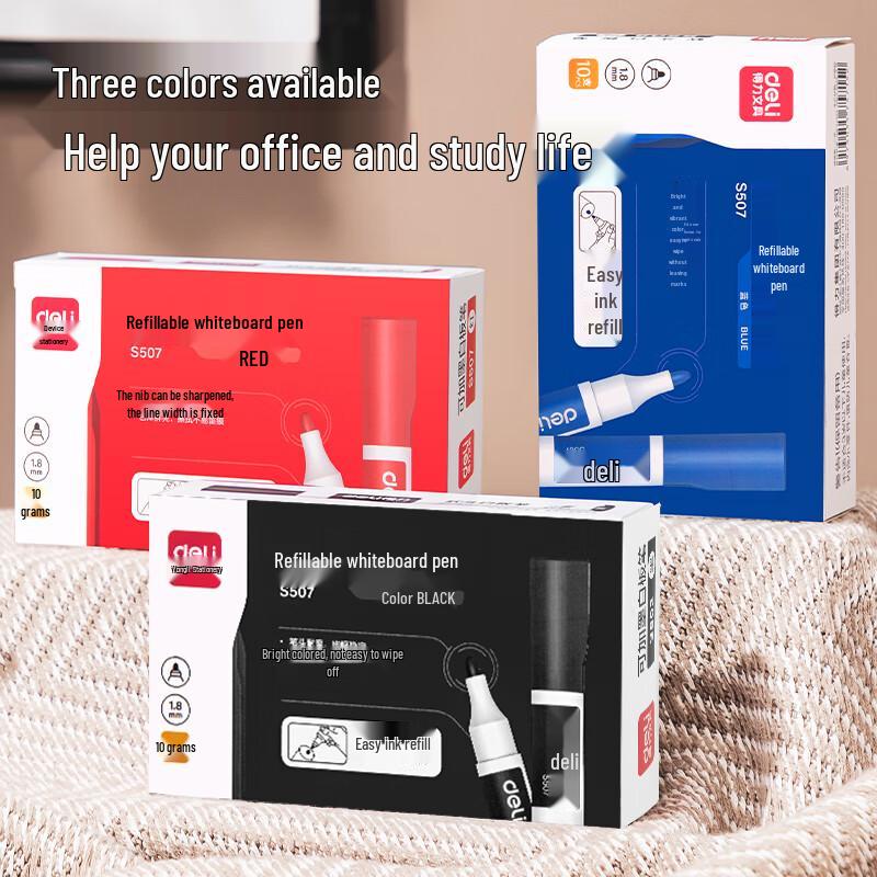 Deli S507 Whiteboard Markers