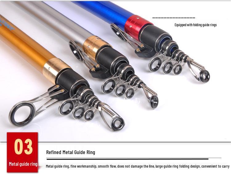 High Carbon Surf Fishing Rod, 3.6-5.4m, Strong & Durable for Spinning and Casting, Long Section Design