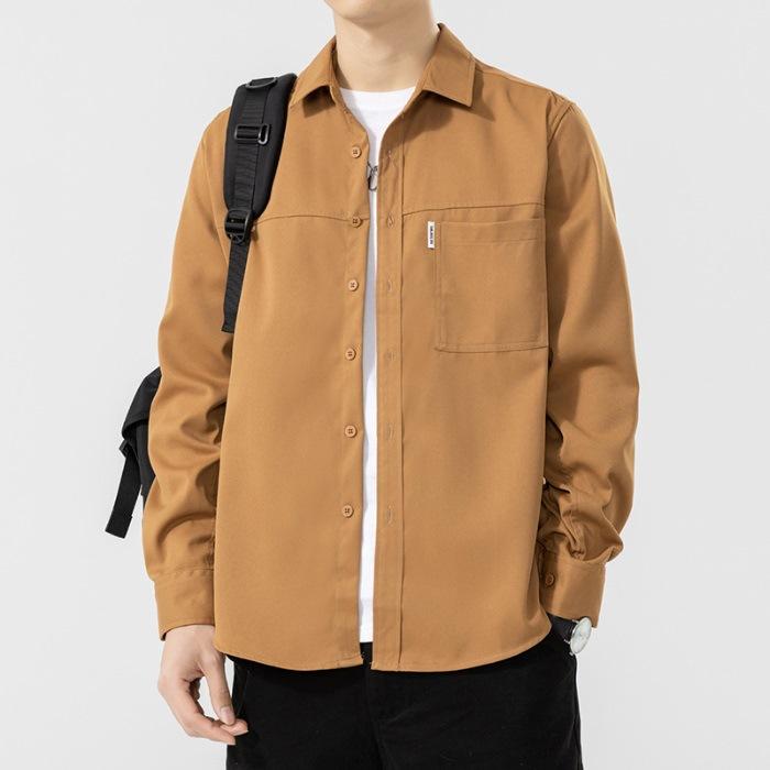 Shirts, Men's Long-sleeved Casual Shirts, New Style Spring Clothes, Handsome Work Jackets for Men