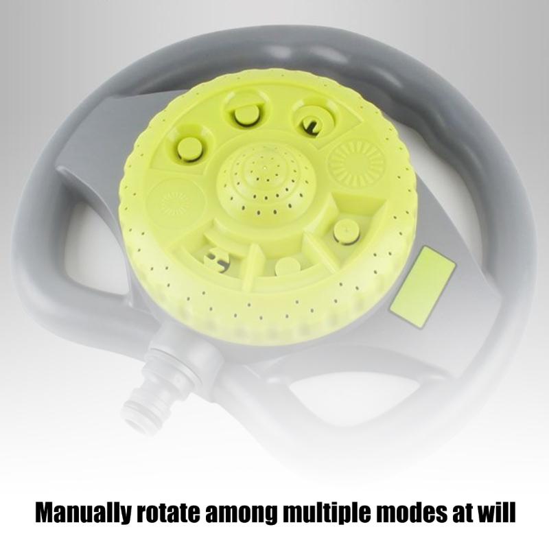 360 Degree Rotating Sprinkler Head With 8 Adjustable Sprayed Patterns For Backyard Flower Bed Garden And Lawn Irrigation