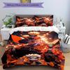 3pcs Naruto Bedding Set - Includes 1 Quilt Cover and 2 Pillowcases, Comfortable Bedding with Stylish Design for Bedroom F049