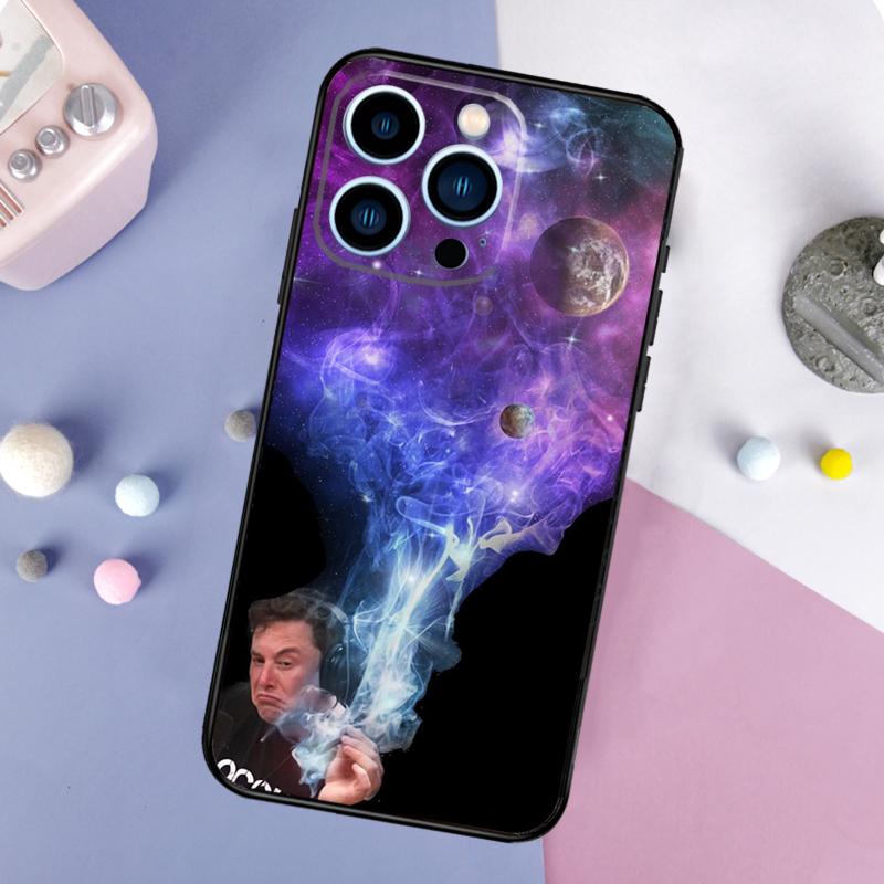 Elon Musk Funda For iPhone 16 15 11 12 13 14 Pro MAX X XS Max XR Plus 13 Mini Phone Case