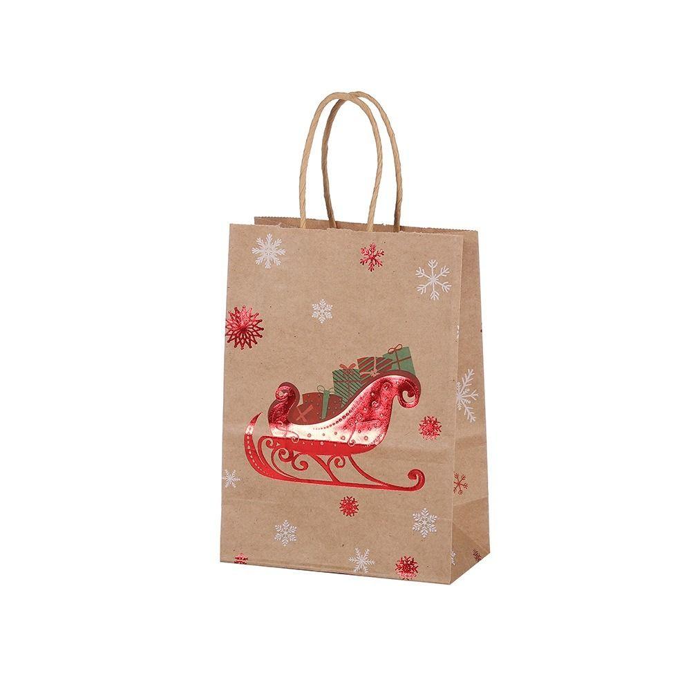 6pcs Snowflakes Gift Boxes DIY Candy Box New Christmas Paper Bag  Merry Christmas