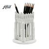 Makeup Brush Holder for Vanity Gothic Pen Holder, Cathedral Style 3D Printed Desk Organizer, Storage Cup Brushes, Pencils, Accessories Home