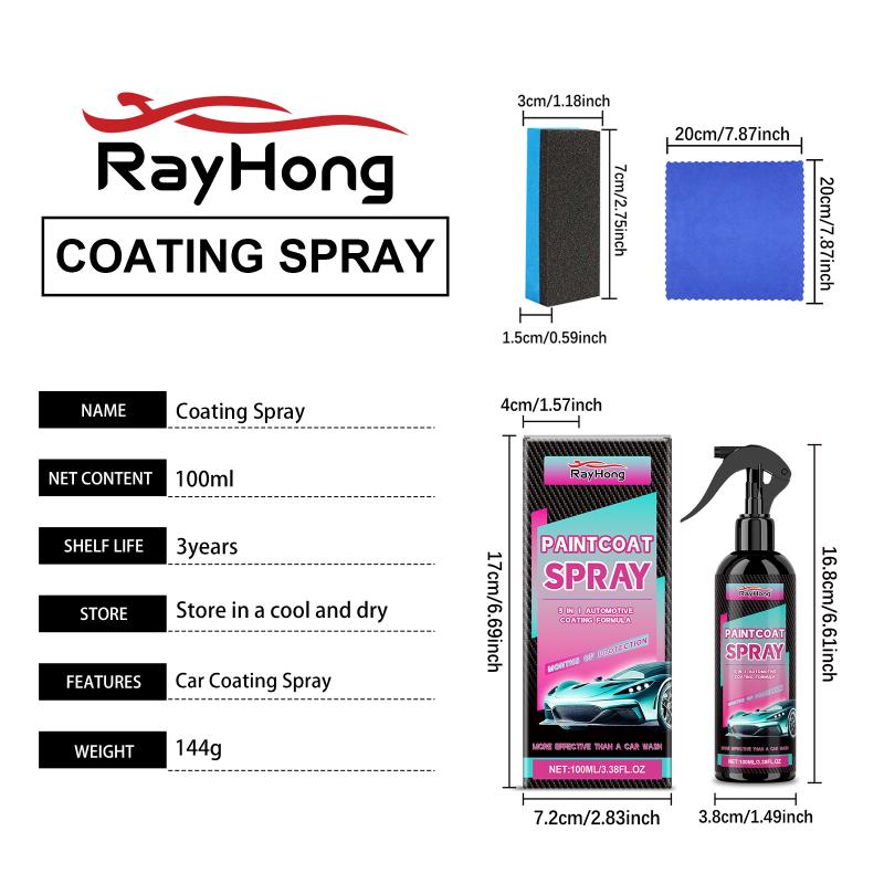 Nano Car Ceramic Coating Agent 100ml Advanced Paint Gloss Shield for Auto Detailing and Care