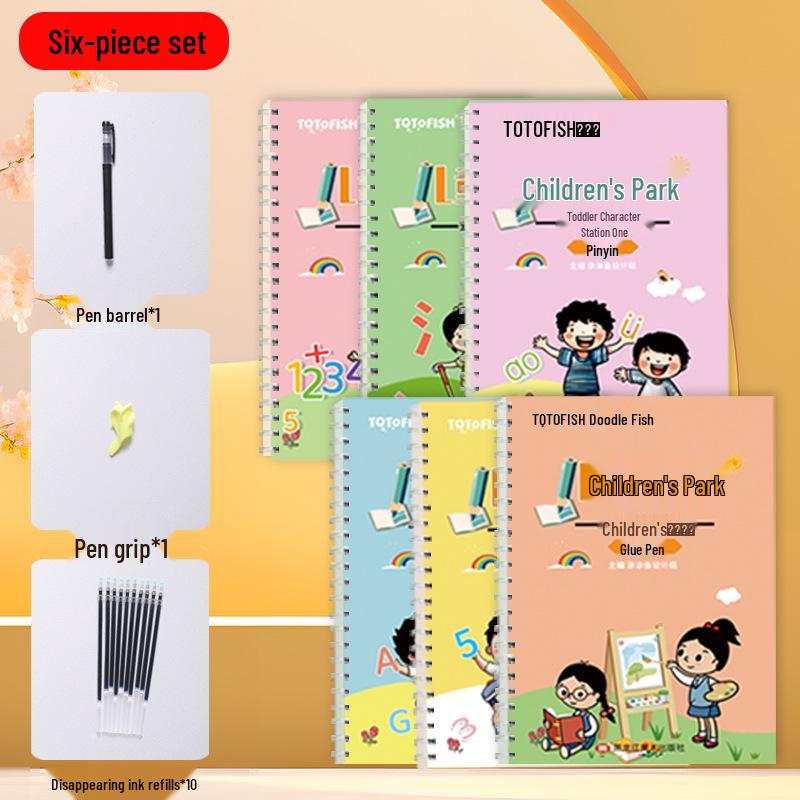 Preschool Calligraphy Practice: 6-Book Set for Early Learners, Ages 3+, Pinyin & Pen Control