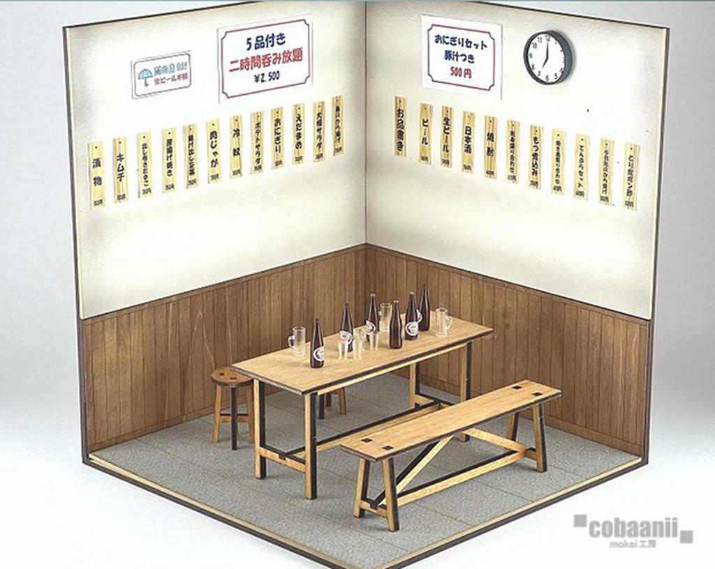 Kobaani Model Workshop 1/12 Japanese Style Series Showa Era Izakaya Wooden Miniature Kit WZ-027 (Diorama)