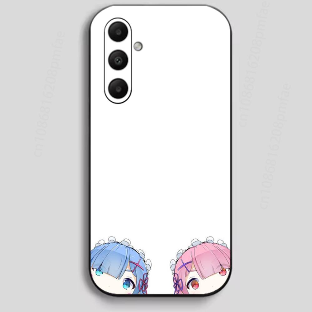 Japan Anime ReZERO Phone Case For Samsung Galaxy A13,21s,22,31,32,40,52,71,A91 Soft Black Shell