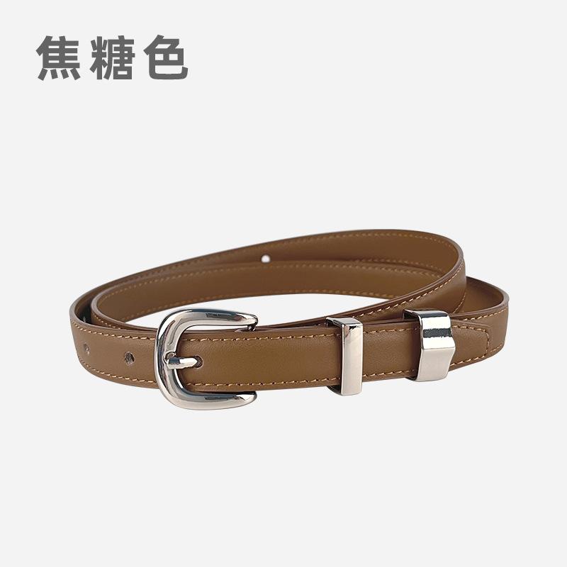Women'S Leather Belt With Casual Pants Suit Dress Short Skirt Women'S Belt Waist Skinny