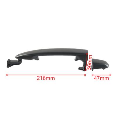Schwarzer hinterer Außentürgriff 69227-08030 für Toyota Sienna 2004-2010