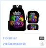 Rainbow Friends Zaino Scolastico Rainbow Friends Zaino Cartone Animato Borsa a Tracolla Astuccio Set da Tre Pezzi