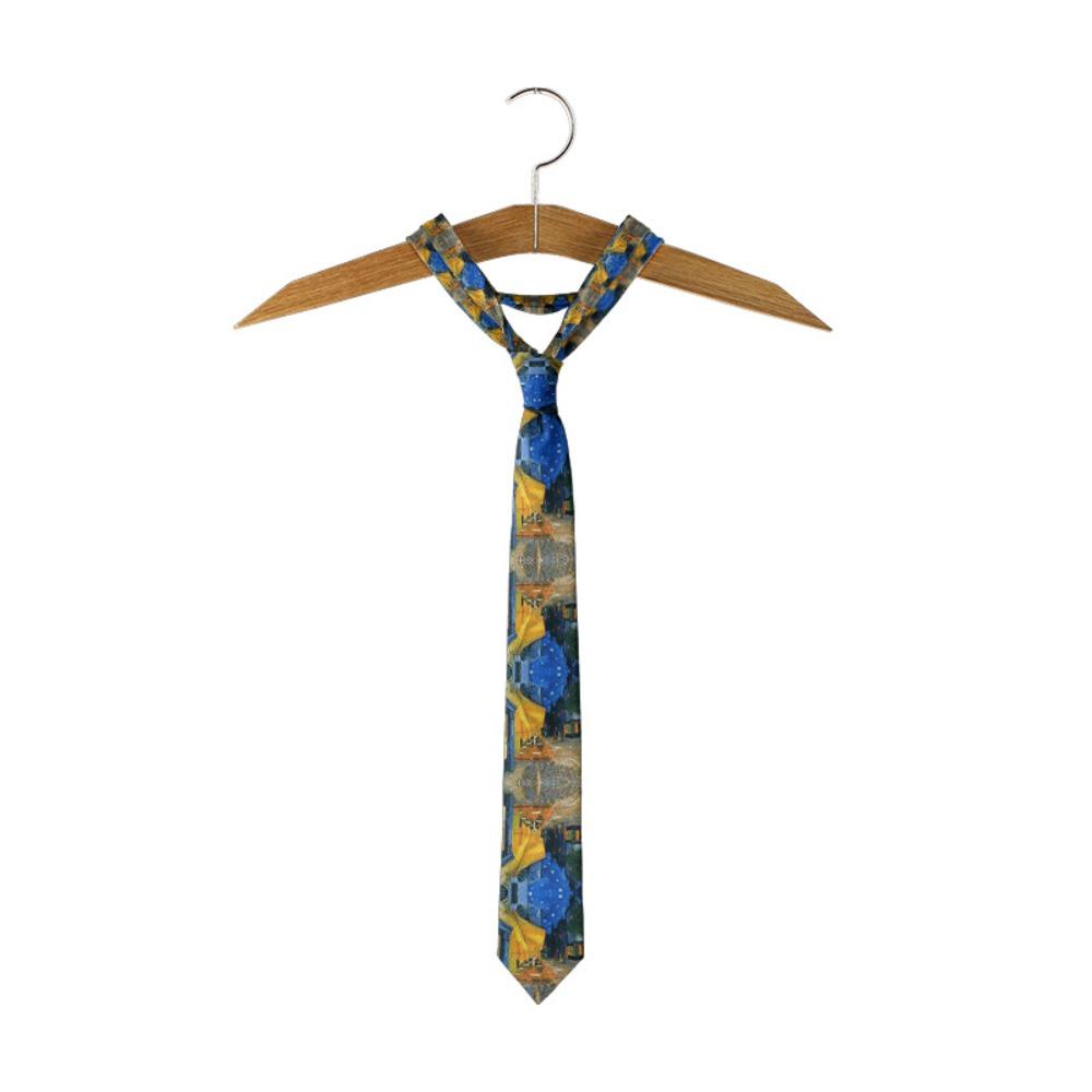 Dacron Slim Necktie Printing Daily Wear New Clothes Accessories