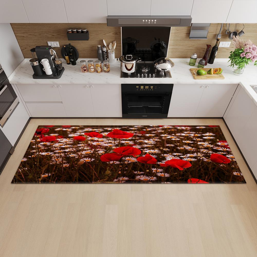 Nordic Kitchen Mat Porch Door Mat Living Room Bedroom Long Carpet Corridor Non-slip Floor Children's Carpet