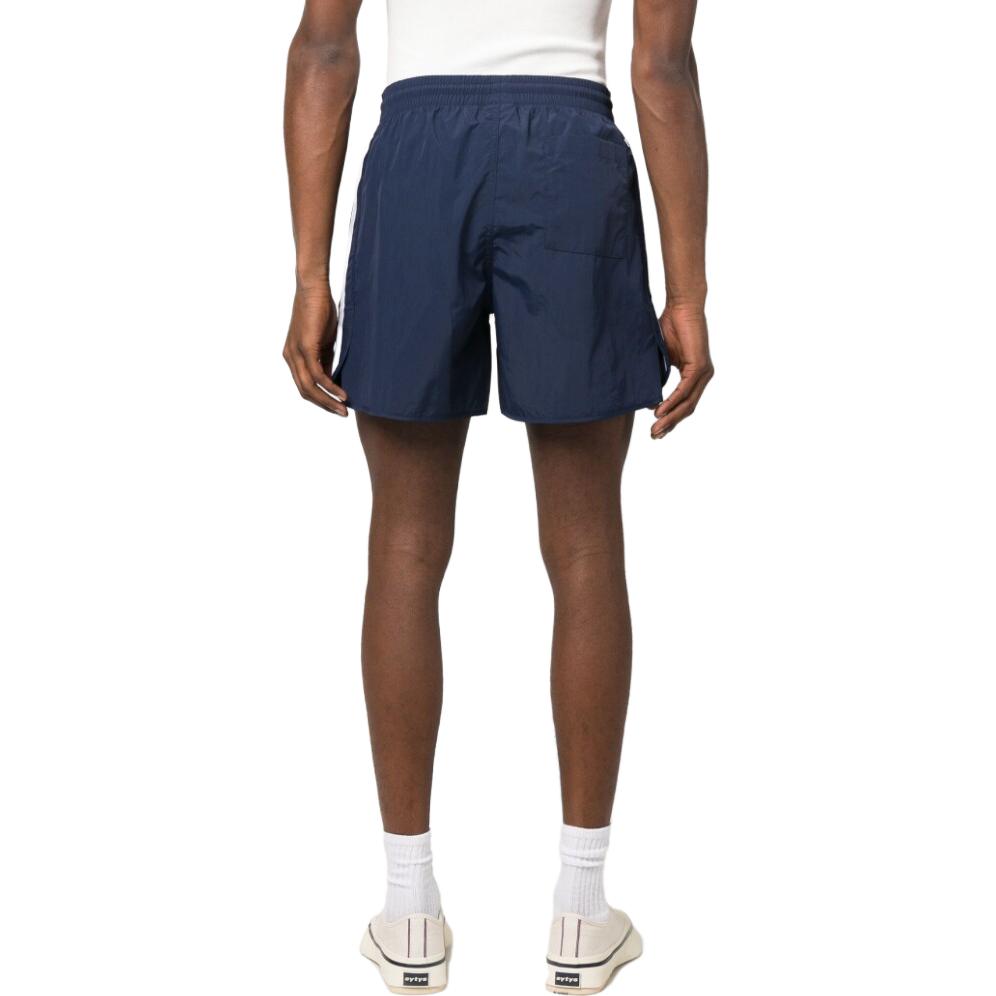 adidas Originals Trefoil Logo Embroidered Casual Shorts Men Bottoms Navy IB9952