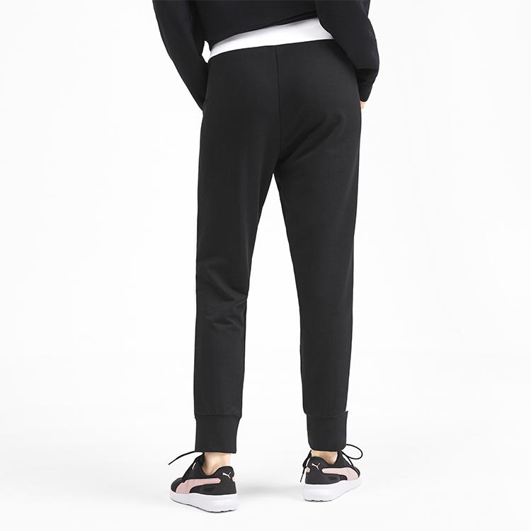 Puma Casual Sports Drawstring Cuffed Pants Women bottoms Black 581053-01