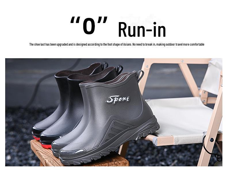 Men's Waterproof Non-Slip Fishing & Car Wash Boots