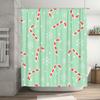 TU Shower Curtain Christmas Candy Cane Holiday Festive Bathroom Decor Waterproof Fabric Modern Design Home Sweet Home Gift