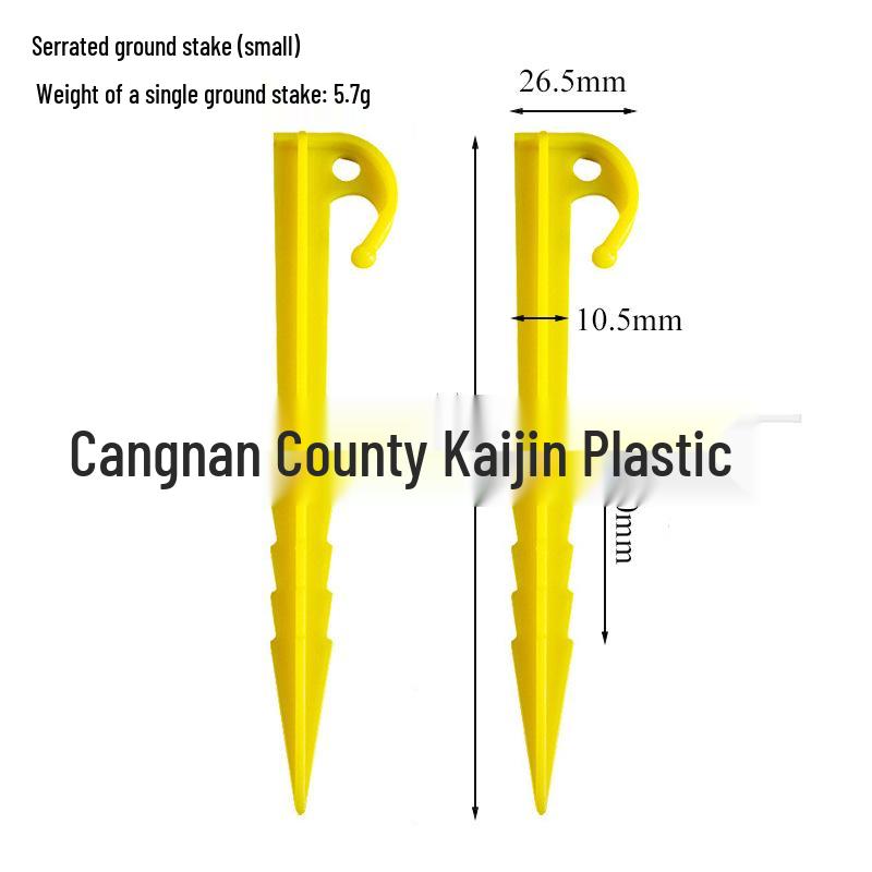 Camping Canopy Tent Stakes: Plastic Ground Stakes, Beach & Picnic Mat Anchors, Windproof Fixing, Gardening Wire Stakes.