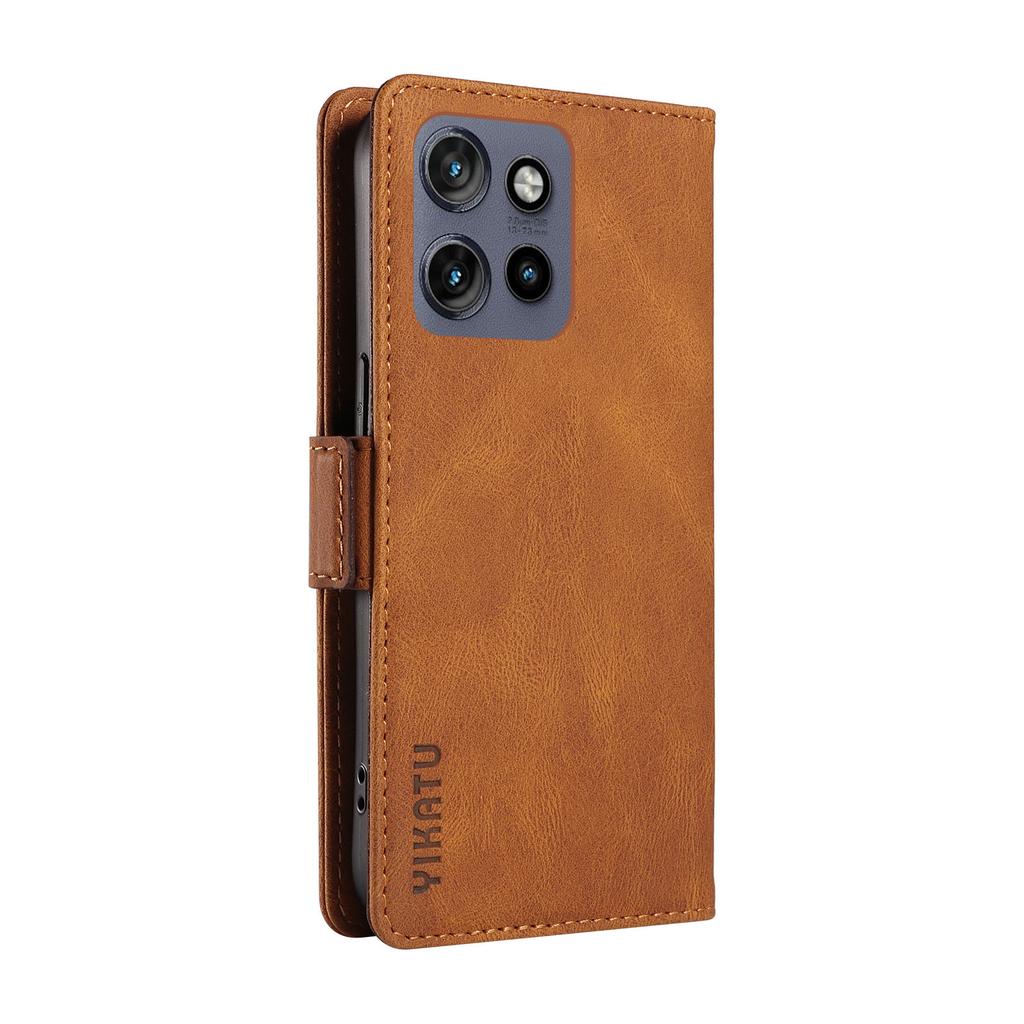 YIKATU YK-005 For Motorola Edge 50 Neo 5G/Moto S50 5G/Thinkphone 25 5G Case PU Leather Wallet Phone Cover Skin Touch Feeling