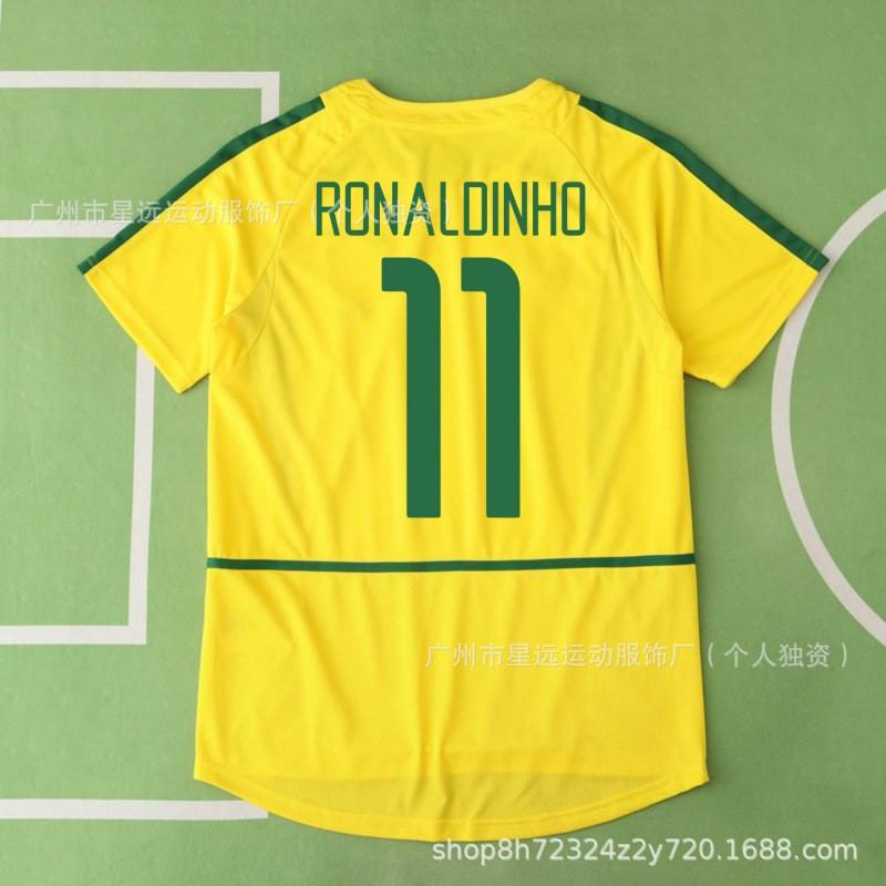 Brazil Retro Football Jersey Short Long Sleeve National Team World Cup Vintage Soccer Shirt