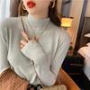 Sweaters Knitwear Pullover Women Autumn/Winter Half High Neck Versatile Foreigner Long Sleeve Sweater Pullover Female Top