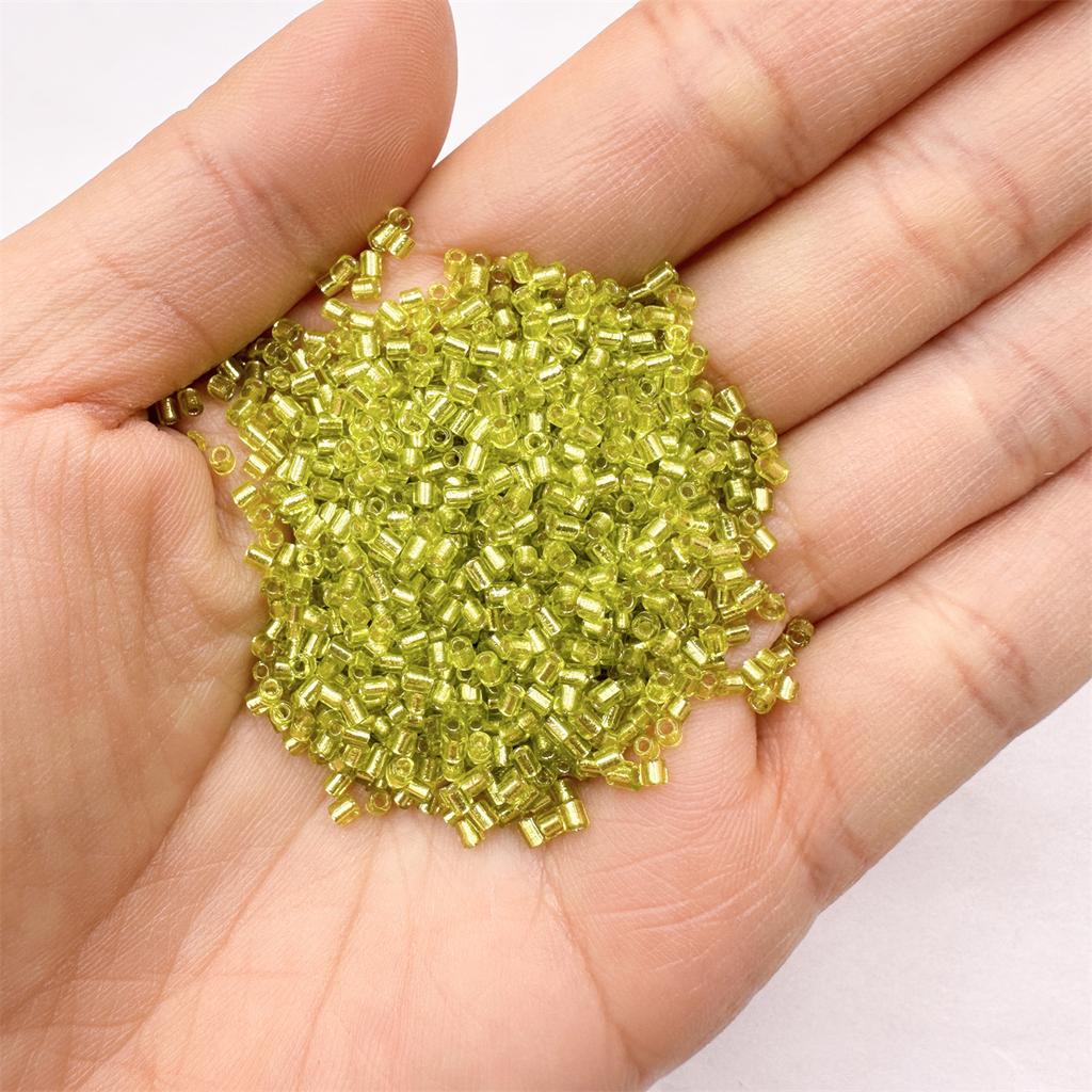 1000Pcs 2mm Bead Bracelet Beading Chain Beads Glass Tube