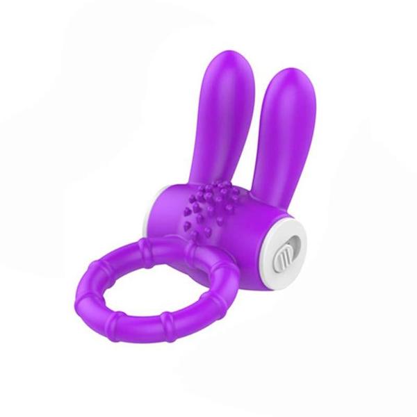 Vibrator Cock Ring Rabbit Vibrating Penis Ring for Man Delay Ejaculation Clit Stimulation Intimate Sex Toys for Couple Rings 18+