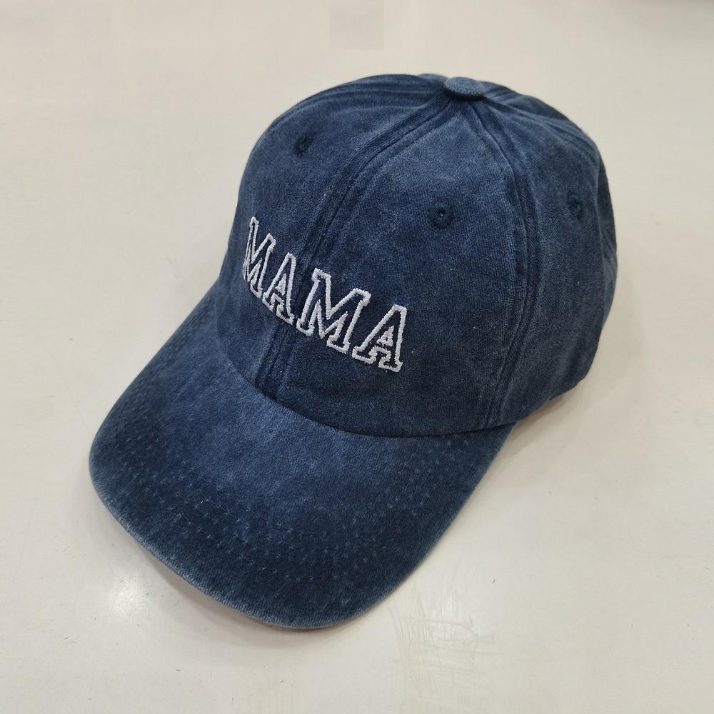 Modische gewaschene Baumwoll-DAD MAMA MINI Stickerei Kappen Verstellbare Vintage Baseballkappe Atmungsaktiv Eltern-Unisex Baseballmützen Geschenke