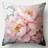 Soft Pastel Floral Pillow Covers, Tulip Lily Peony Decorative Throw Pillow Cases, Elegant Spring Home Decor Cushion Covers 4Pcs