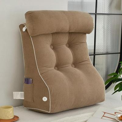 Leeskussen Set voor Zitten in Bed Wigkussen met Neksteun & Zak voor Rugondersteuning Slapen Been Verwijderbare Wasbare Hoes voor Volwassenen Bed