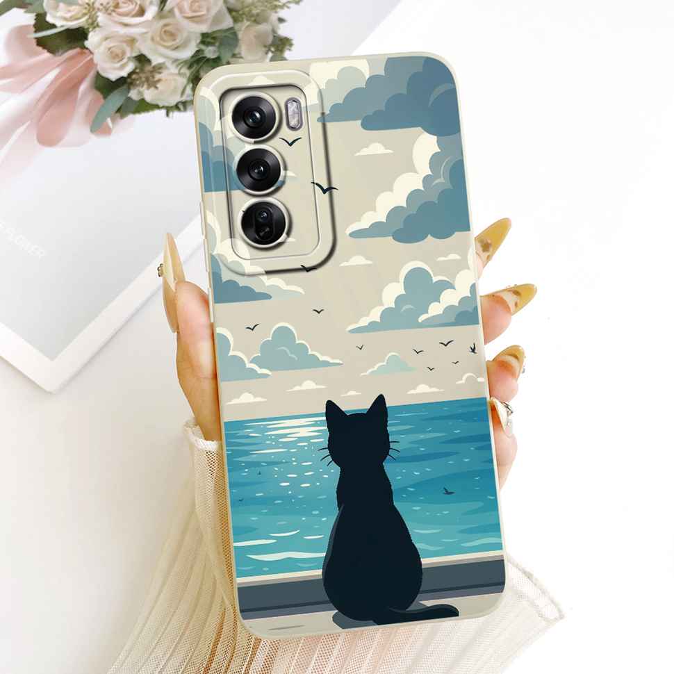 Soft Case For Oppo Reno12 Pro 5G Popular Sunflower Rabbit Fundas Cover For Oppo Reno 12 Reno12 Pro CPH2629 Protector Capa