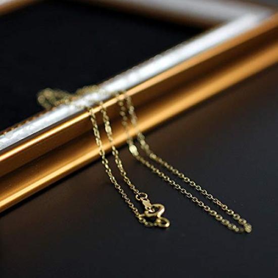 [Barzaz] Women's Parts Azuki Chain 45cm Necklace 14KGF Gold