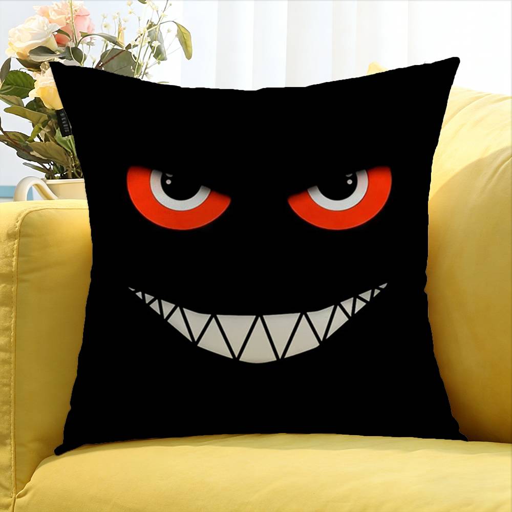 Black And White Eyes World Various Sizes Square Pillow Case For Car Home Bedchamber Decor