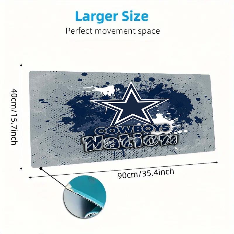 Dallas Cowboys Color Mouse Pad Large Gaming Table Cushion Non-slip Laptop Tablet Big Mousepad XXL Mat Mini PC Playmat With Lock edge