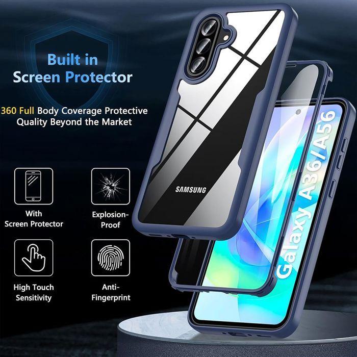 Coque pour Samsung Galaxy A36 5G - Protection Antichoc 360° - Bleu Marine - BOOLING®