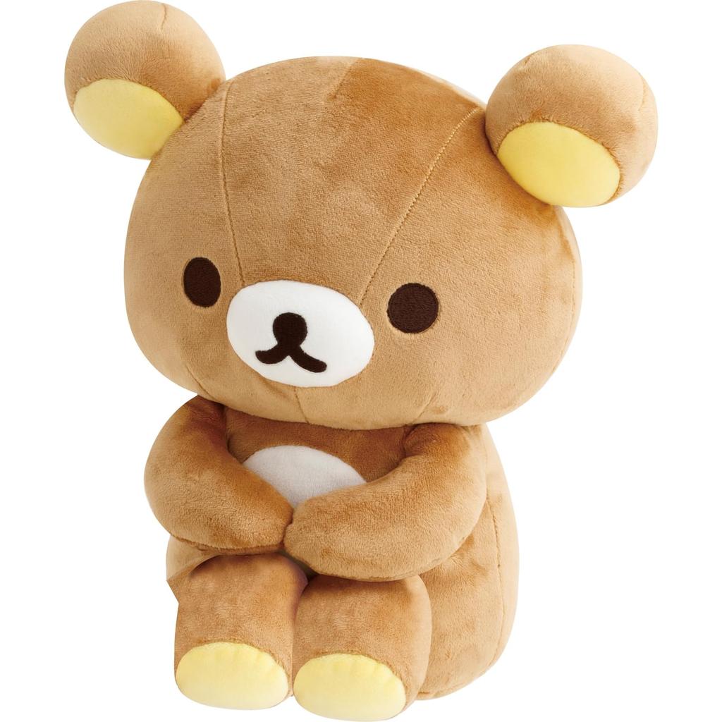 San-X Rilakkuma "Rainy Days, Sunny Days" I'll Be By Your Side Plush Toy, Rilakkuma MO98601, H280 X W240 X D160mm
