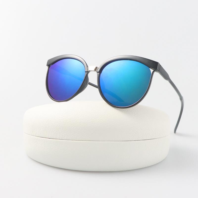Round Cat Eye Sunglasses Woman Brand Designer Vintage Sun Glasses Female Fashion Shades Multicolor Big Frame