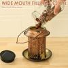 Solar Lantern Bird Feeder for Outside Hummingbird Metal Wild Bird Feeder Hanging Outdoor Garden Ornament Waterproof Light