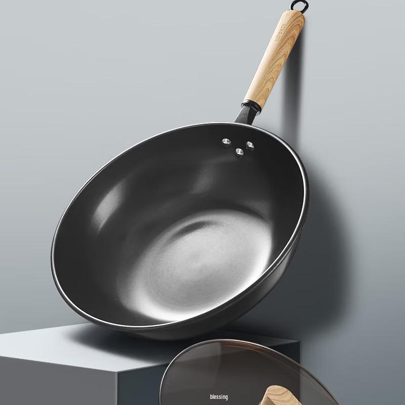 Kangbahe 32cm Masterpiece Coating-Free Fine Iron Wok