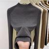 Autumn Winter New Semi-turtleneck Knitted Women Sweater Female Slim Fashion Elegant Pullover Thin Inner Bottoming Shirt Solid Loose Casual Simple Tops