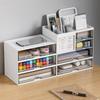 Reasonable Partition Drawer Storage Box Plastic Pen Holder Multipurpose Desk Organizer  School