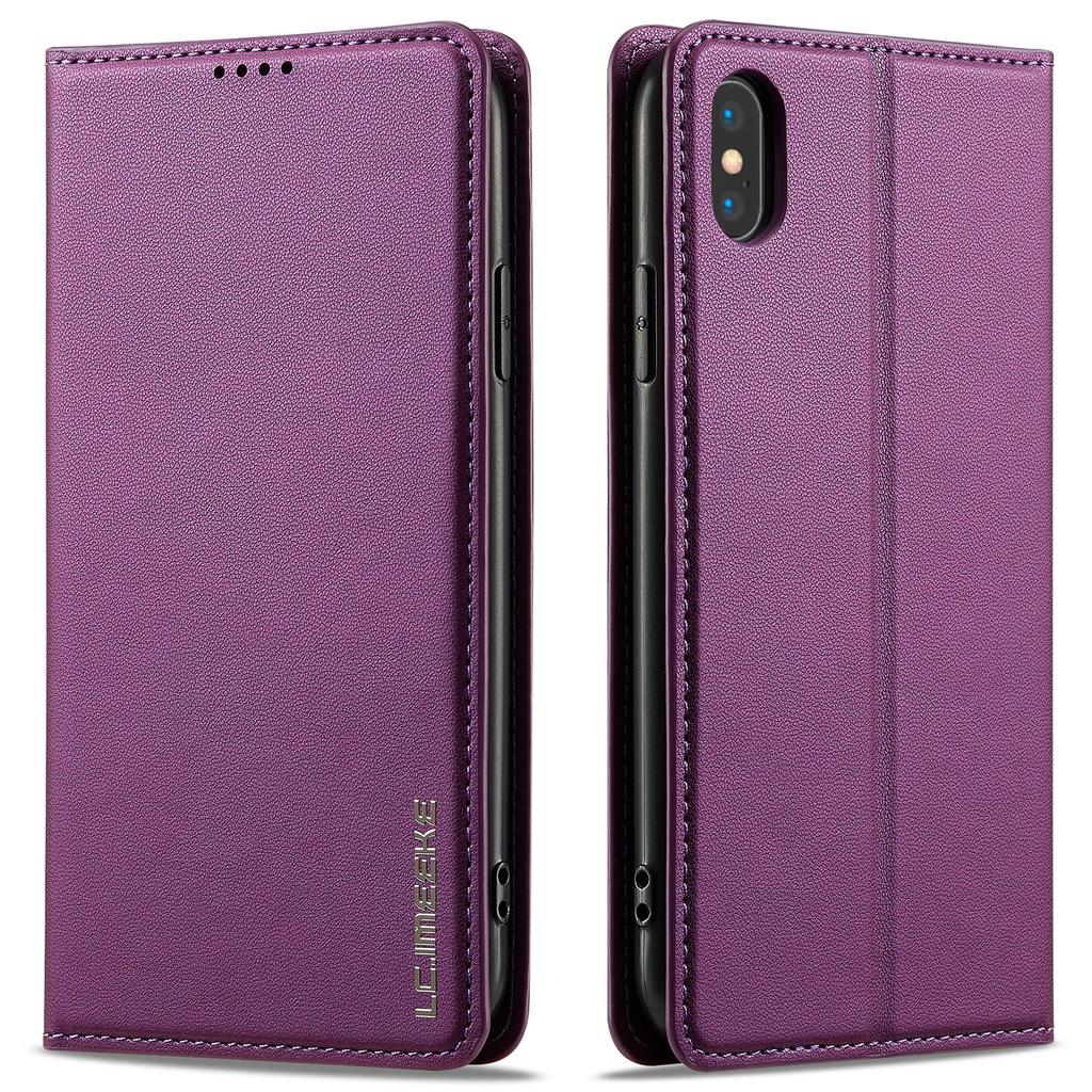 LC.IMEEKE L1 Serie für iPhone XS Max Hülle PU Leder Brieftasche Ständer Schutzhülle