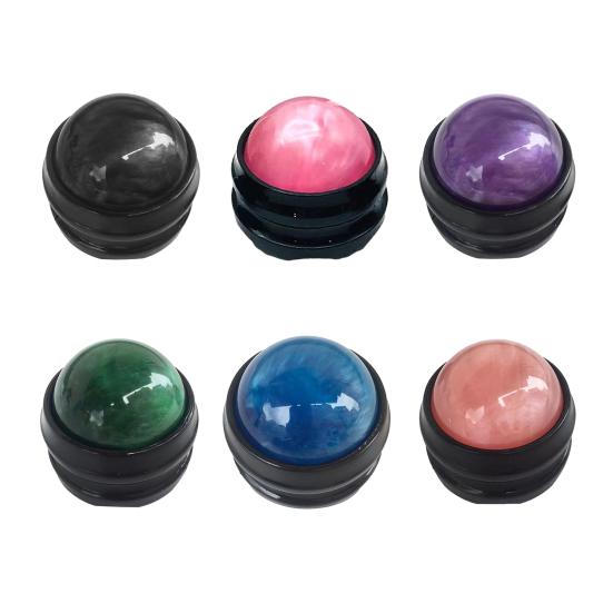 Mini Acupressure Ball Massager Handheld Roller for Muscle Relief Resin Body Massage Tool for Neck