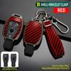 Carbon Fiber Zinc Alloy Car Key Case Cover For Mercedes Benz A C E S Class GLA CLA GLK GLC CLS W204 W463 W176 W251 W205 AMG