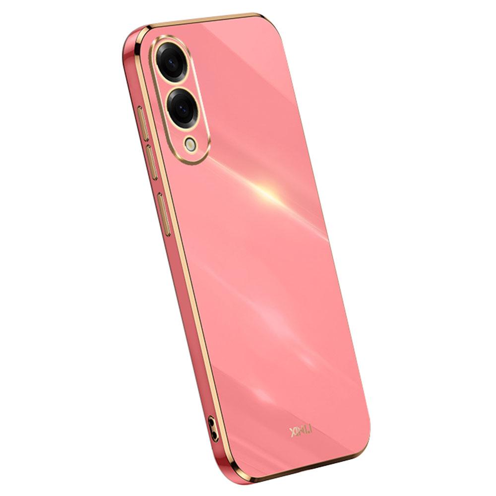 XINLI For Samsung Galaxy S25 Edge Case TPU Phone Cover with Electroplating Frame