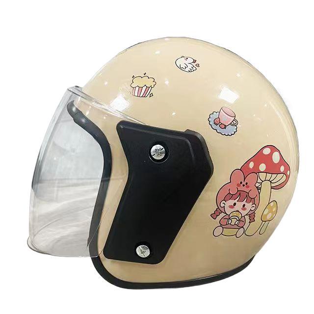 Adult Electric Car Helmets Fashionable Ear Protection and Warm Autumn and Winter Four Seasons Universal Electric Car Security Protective Helmets