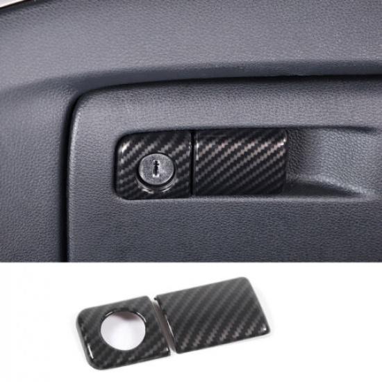 Carbon Fiber ABS Co-pilot Glove Box Handle Switch Trim For Honda Pilot 2015-2022